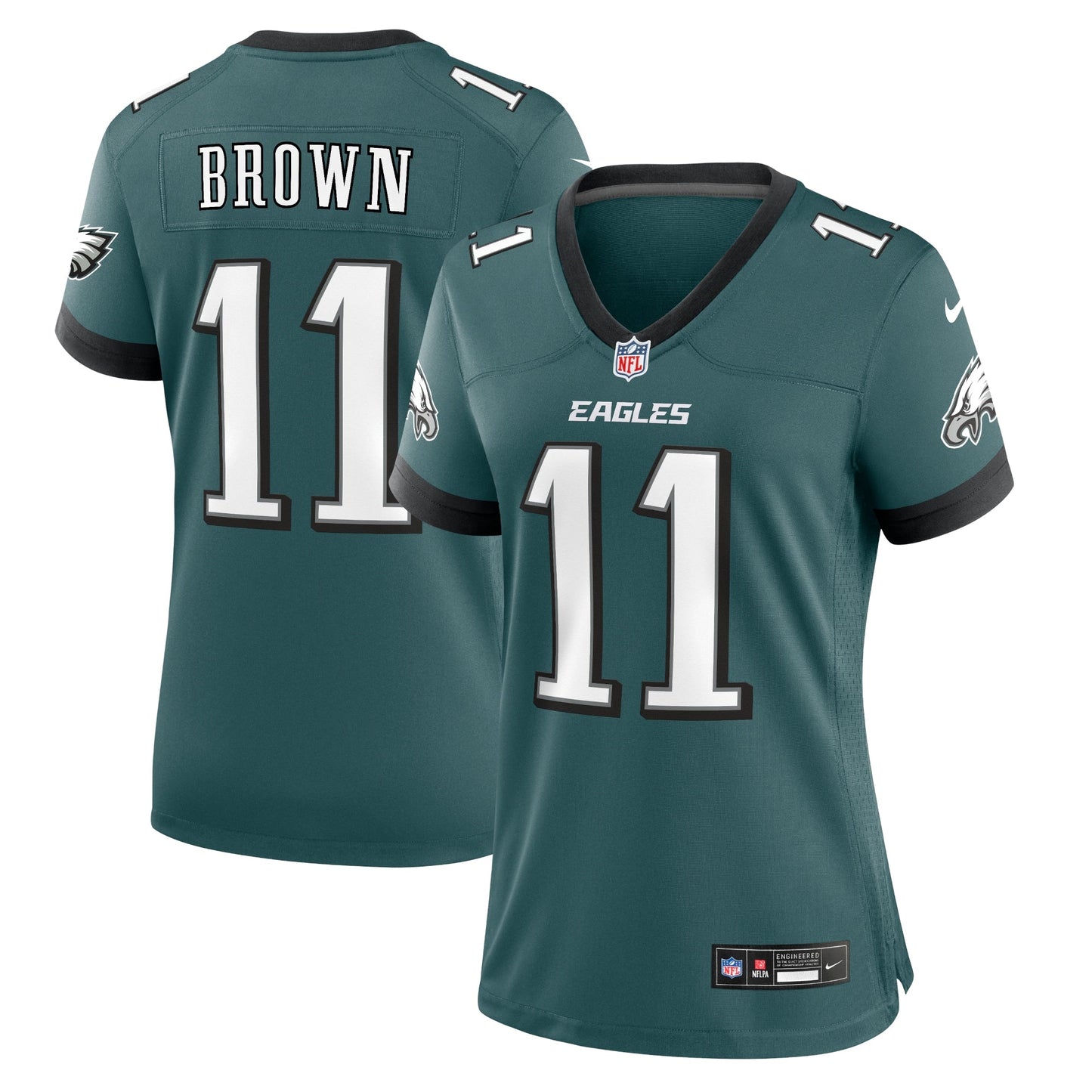 Women Philadelphia Eagles Nike Midnight Green Team Game Jersey