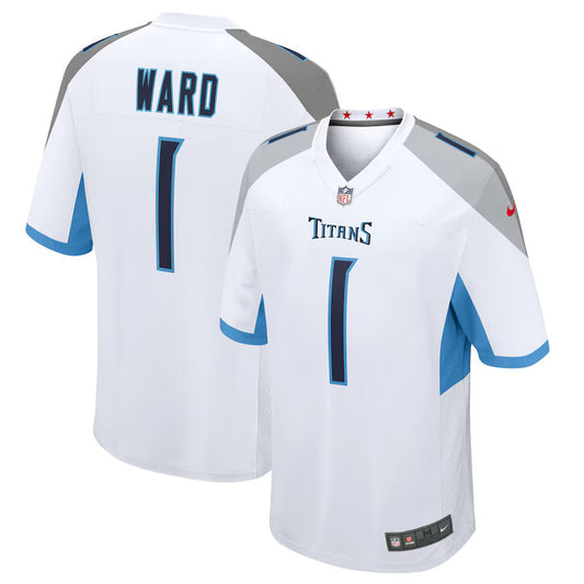 Men's Tennessee Titans Nike Light Blue 2025 NFL Draft First Round Pick Game Jersey