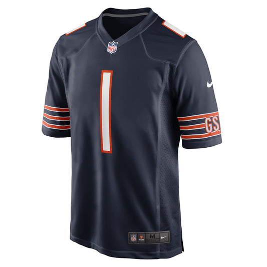 Men's Chicago Bears Fields Nike Navy Game Jersey