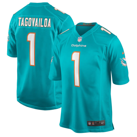 Men's Miami Dolphins Nike Aqua Game Jersey