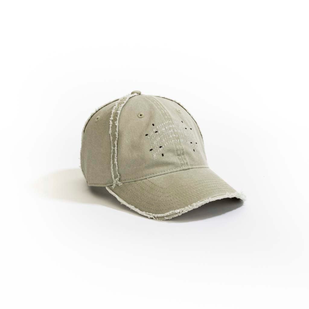 Washed Denim Baseball Cap // Grey