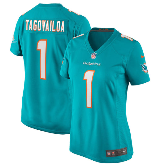 Woman Miami Dolphins Nike Aqua Game Jersey