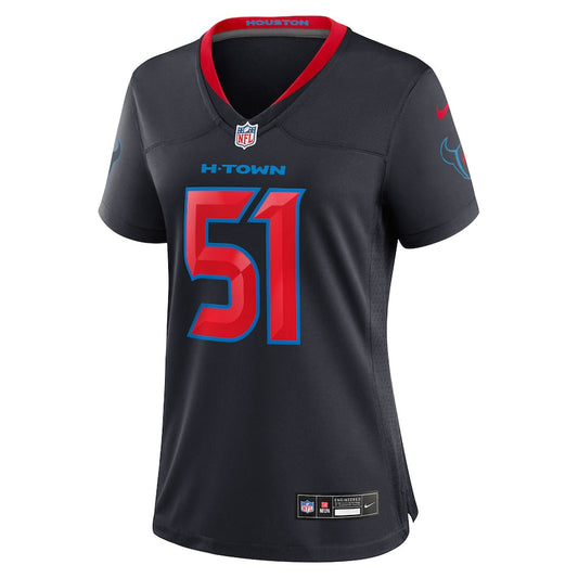 Women Houston Texans Nike Navy 2nd Alternate Game Jersey