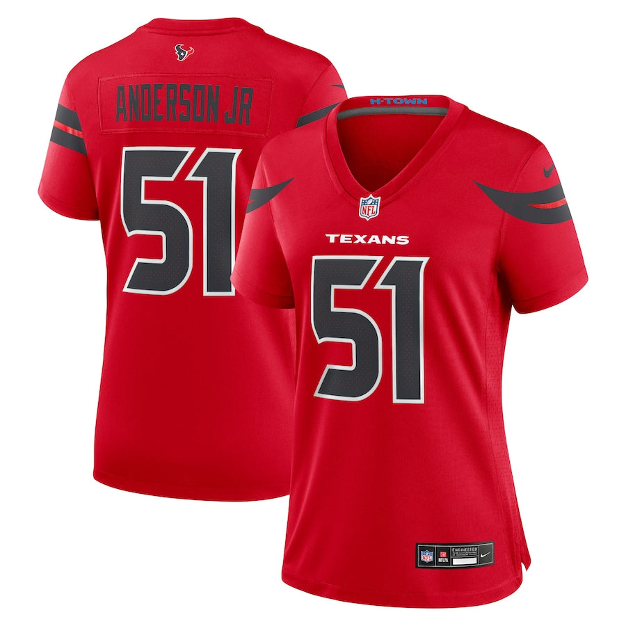Women Houston Texans Nike Red Alternate Game Jersey
