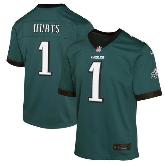 Youth Philadelphia Eagles Nike Midnight Green Team Game Jersey